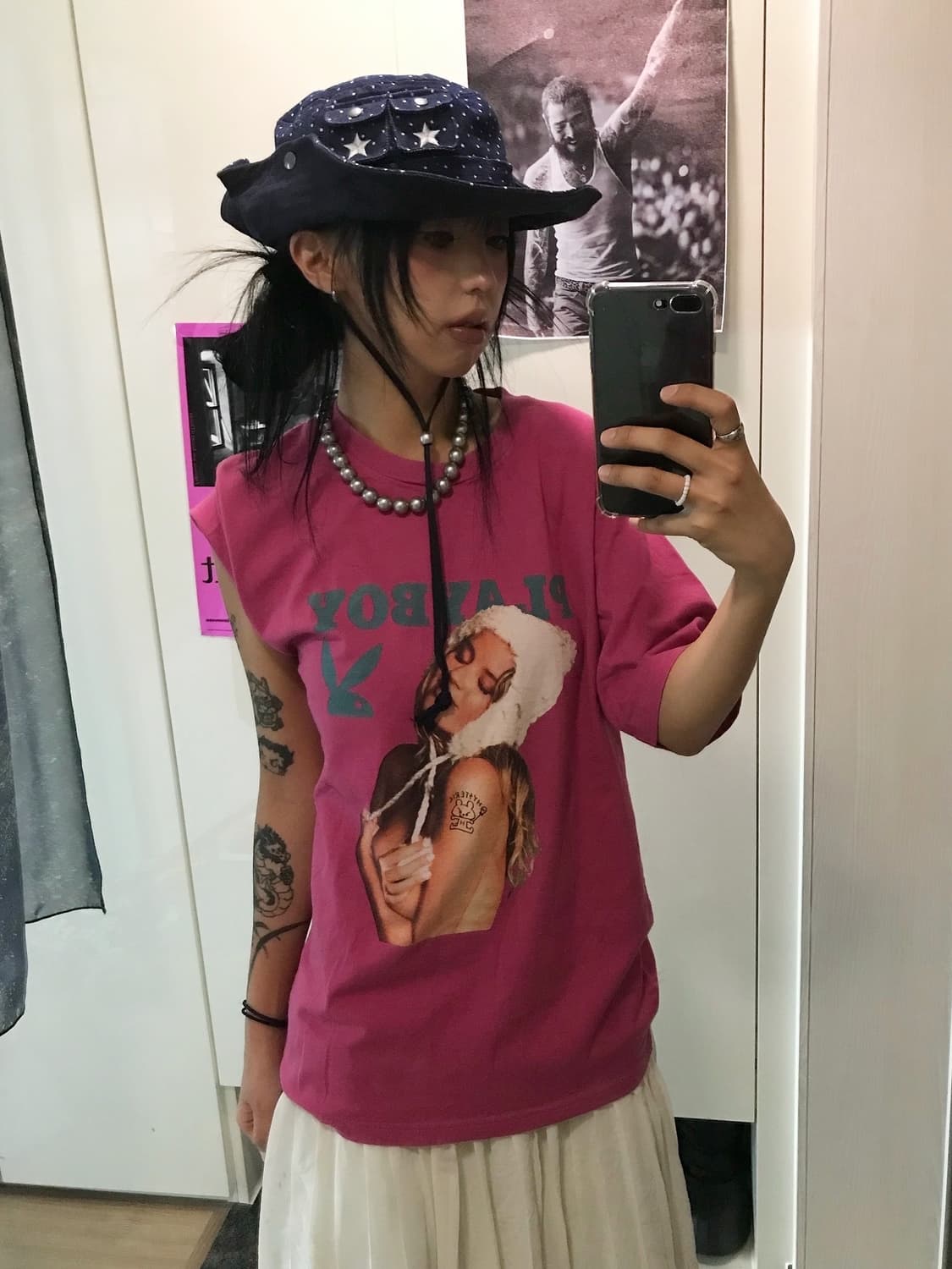 히스테릭글래머 X 플레이보이 콜라보 반팔 티셔츠 상품이미지4