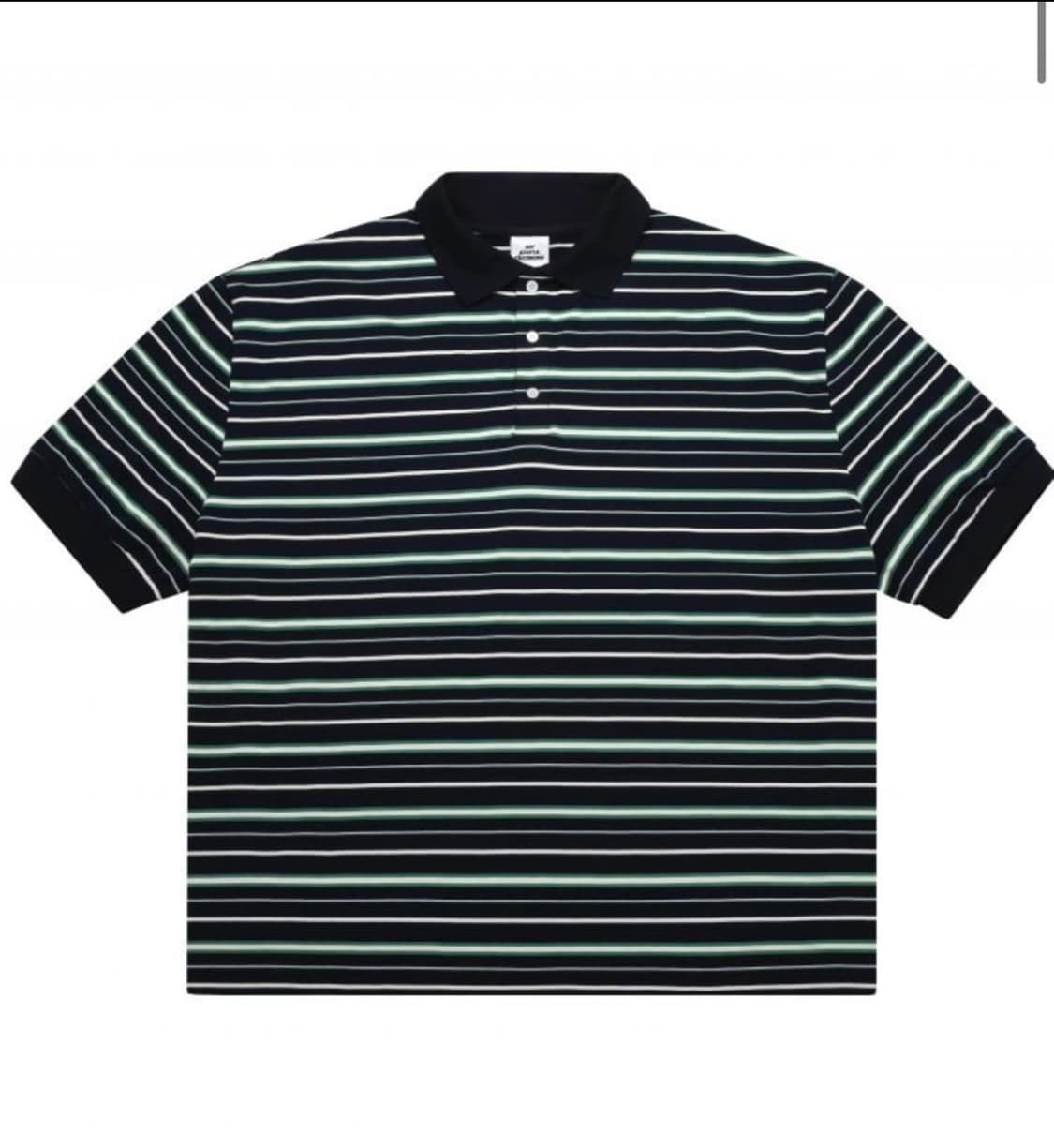 MJD OVERSIZED STRIPE POLO GREEN S Size 상품이미지1