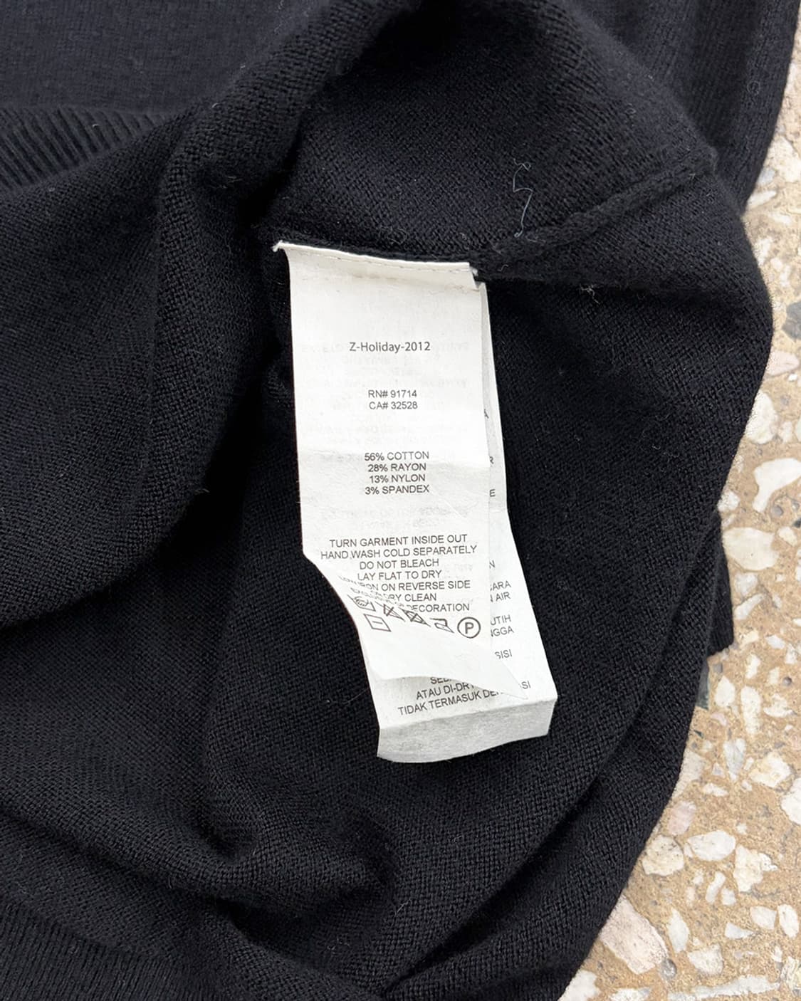 아르마니 익스체인지 메쉬 패널 니트 탑 상품이미지6