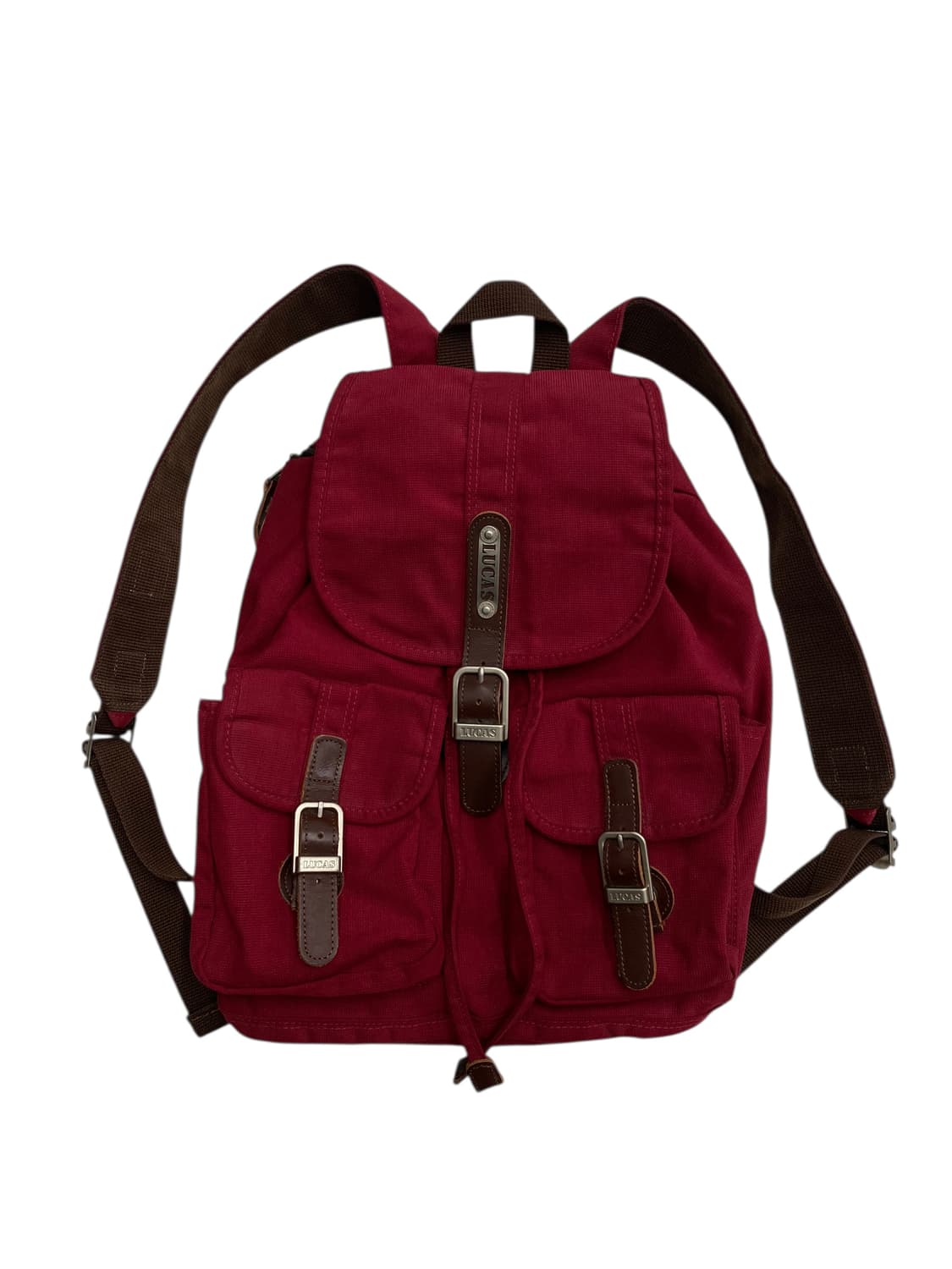 루카스 y2k 코듀로이 와인백팩 상품이미지1