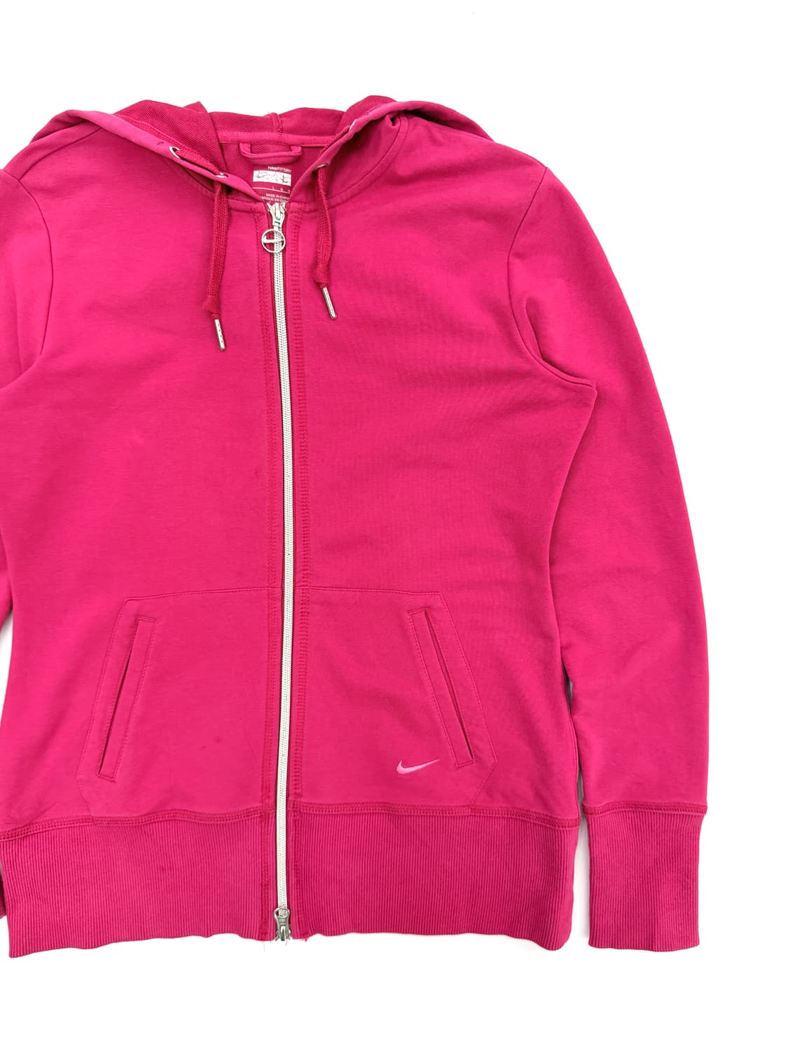 빈티지 나이키 핫핑크 로고 후드 집업 상품이미지2