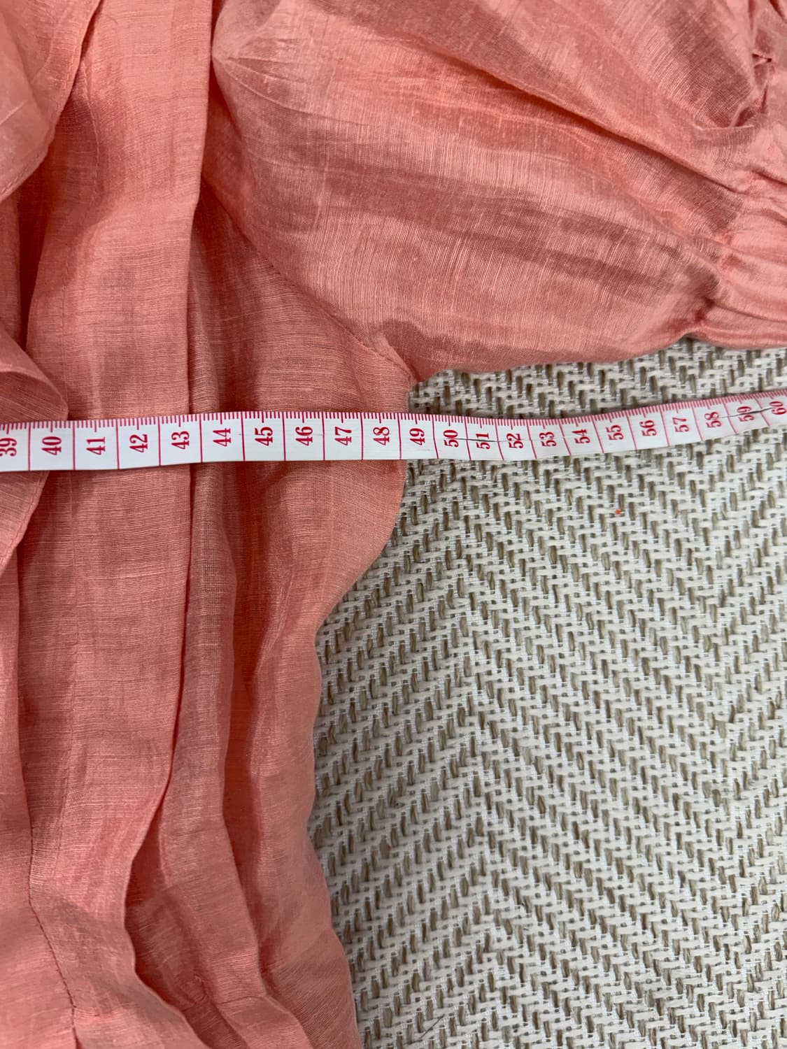 정품) 산드로 여성 프릴 핑크 원피스 셔링 퍼프 블라우스 36 상품이미지9