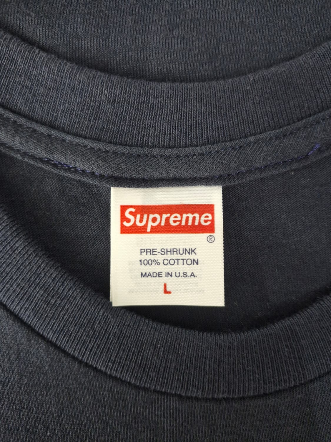 24ss 슈프림 x 마가렛 킨 티어드롭 티셔츠 네이비 상품이미지4