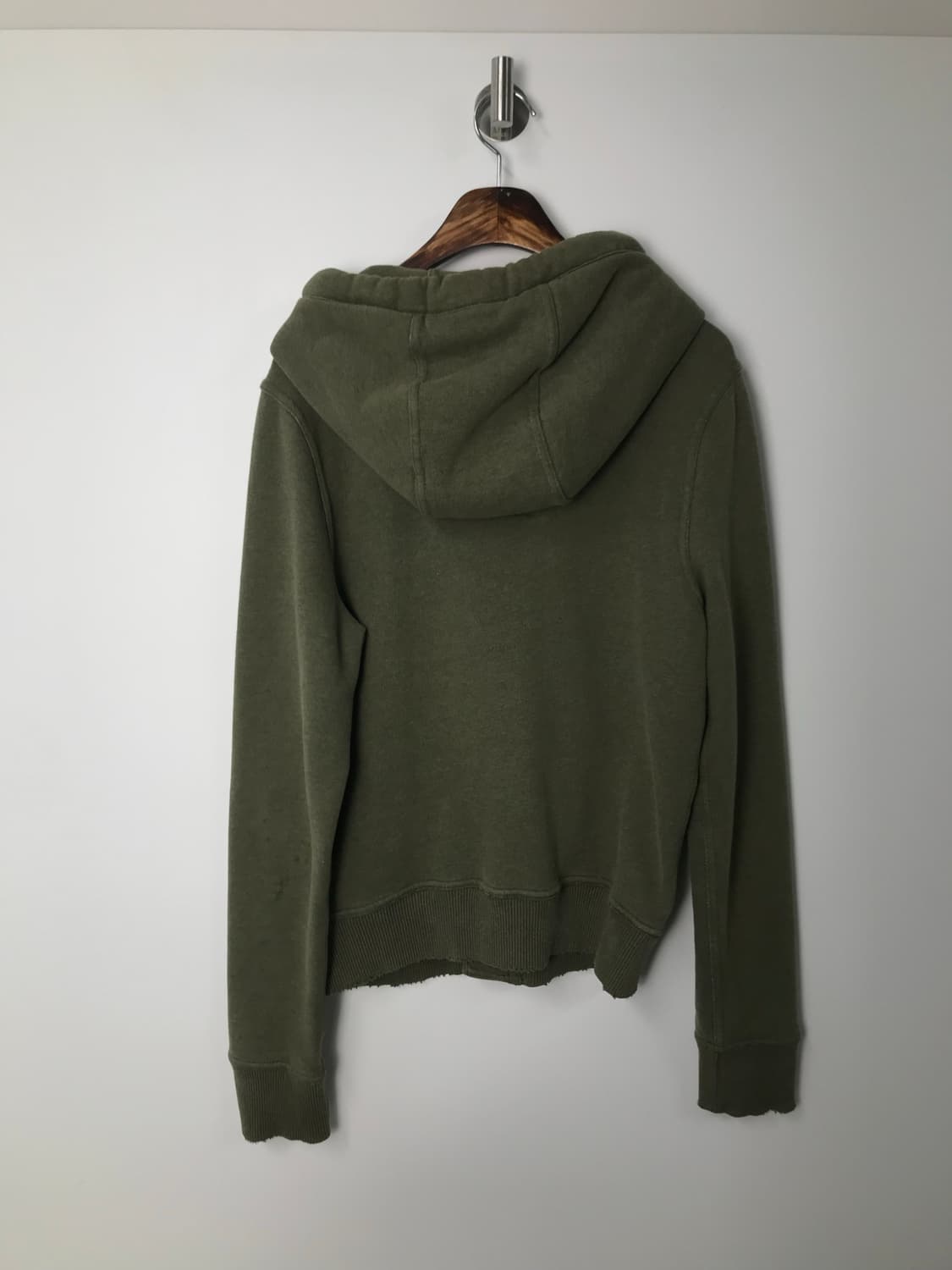 아베크롬비 y2k 와투케 카키 버튼 후드집업 상품이미지3