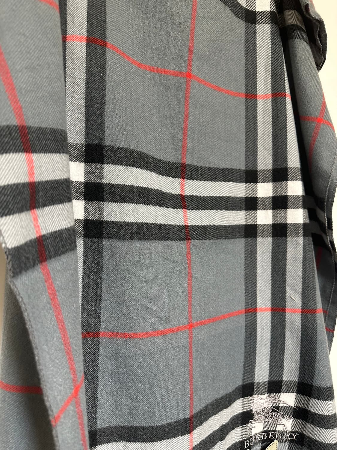 버버리 그레이 체크 캐시미어숄&머플러 남여공용 상품이미지2