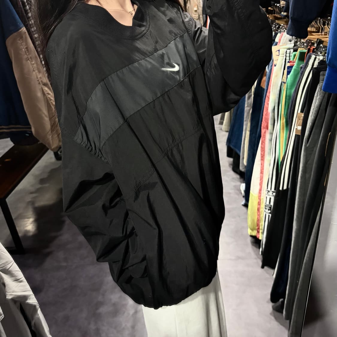 [IM] NIKE 나이키 배색 웜업 블랙 상품이미지3