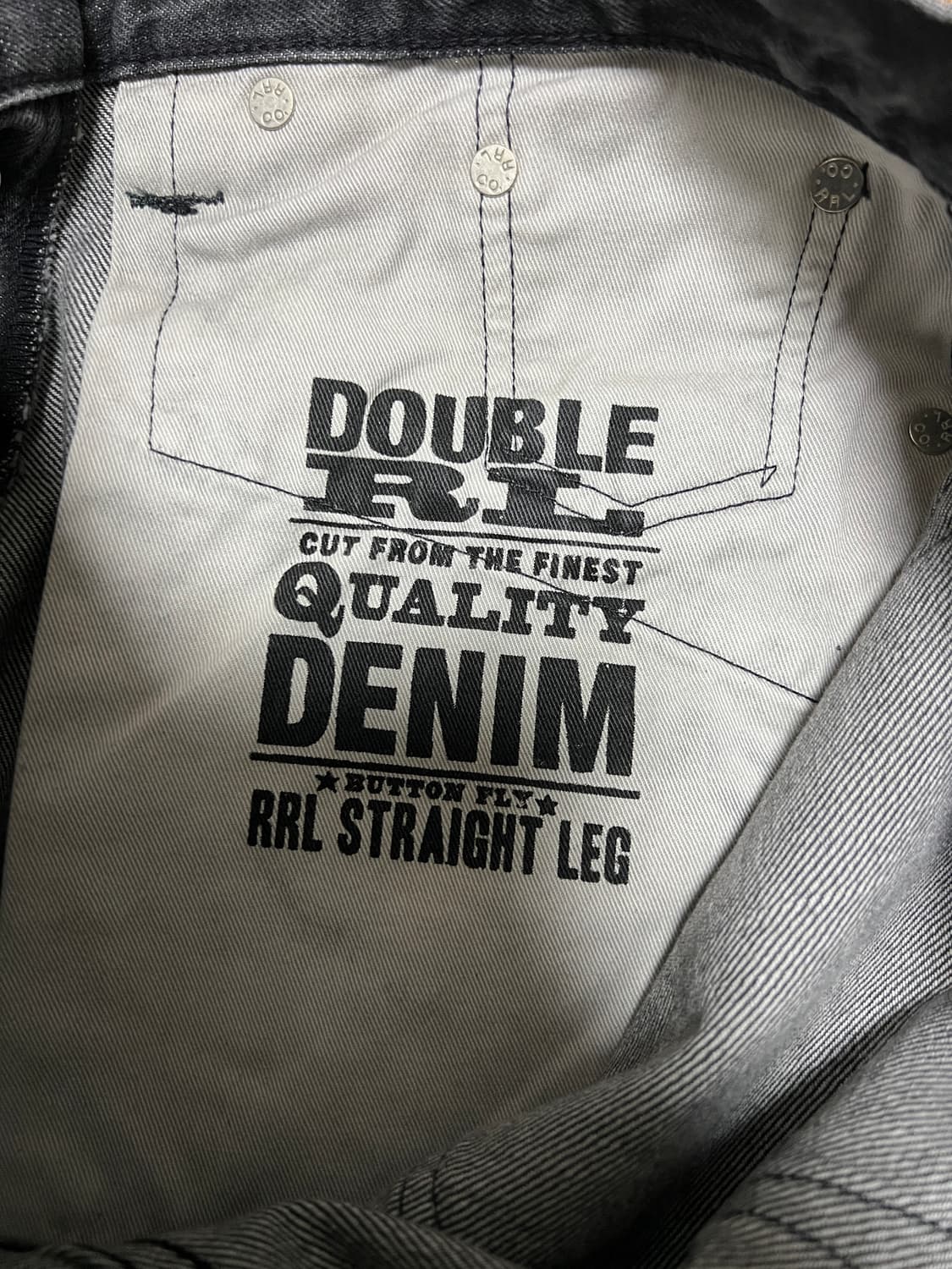 택포28) RRL 더블알엘 스트레이트 핏 진 더스티 블랙 29x30 상품이미지9