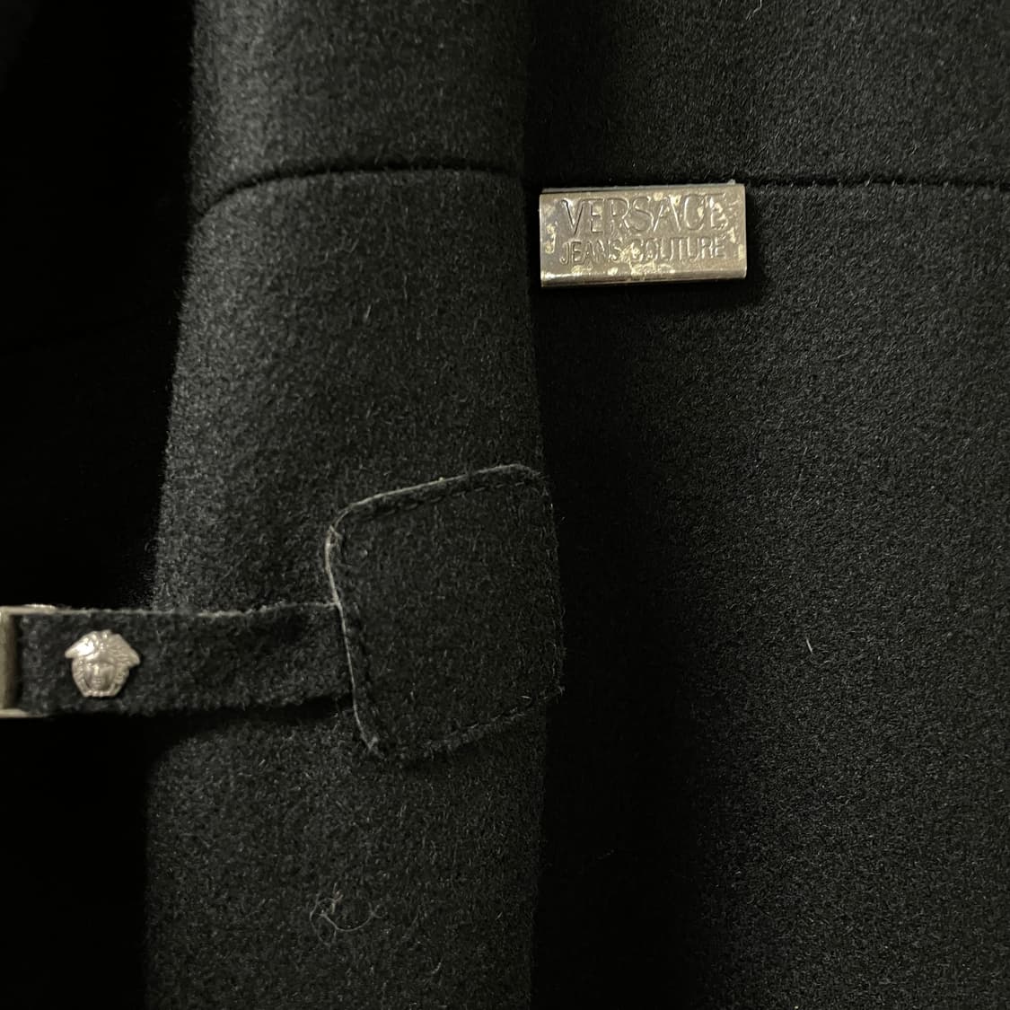 베르사체 블랙 코트 L 상품이미지5