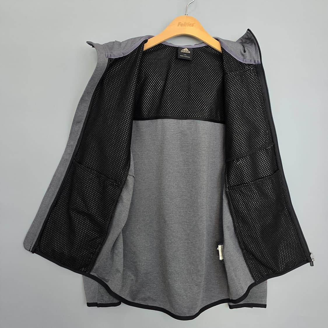 아디다스 adidas 클라이마스톰 Q1 기능성 후드 자켓 그레이 95 상품이미지4