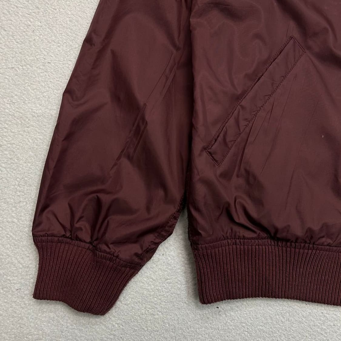 쇼트 나인론 자켓 버건디 M 상품이미지3