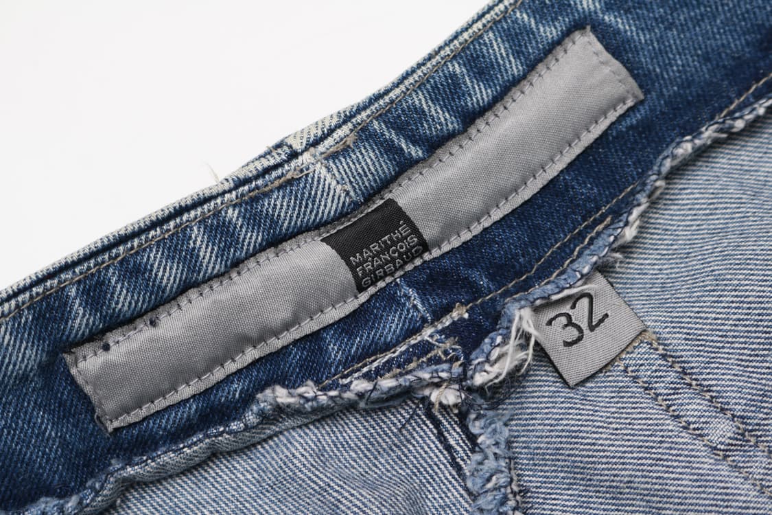 [32인치] 90's 마리떼프랑소와저버 파라 셔틀 테이프 데님팬츠 상품이미지5