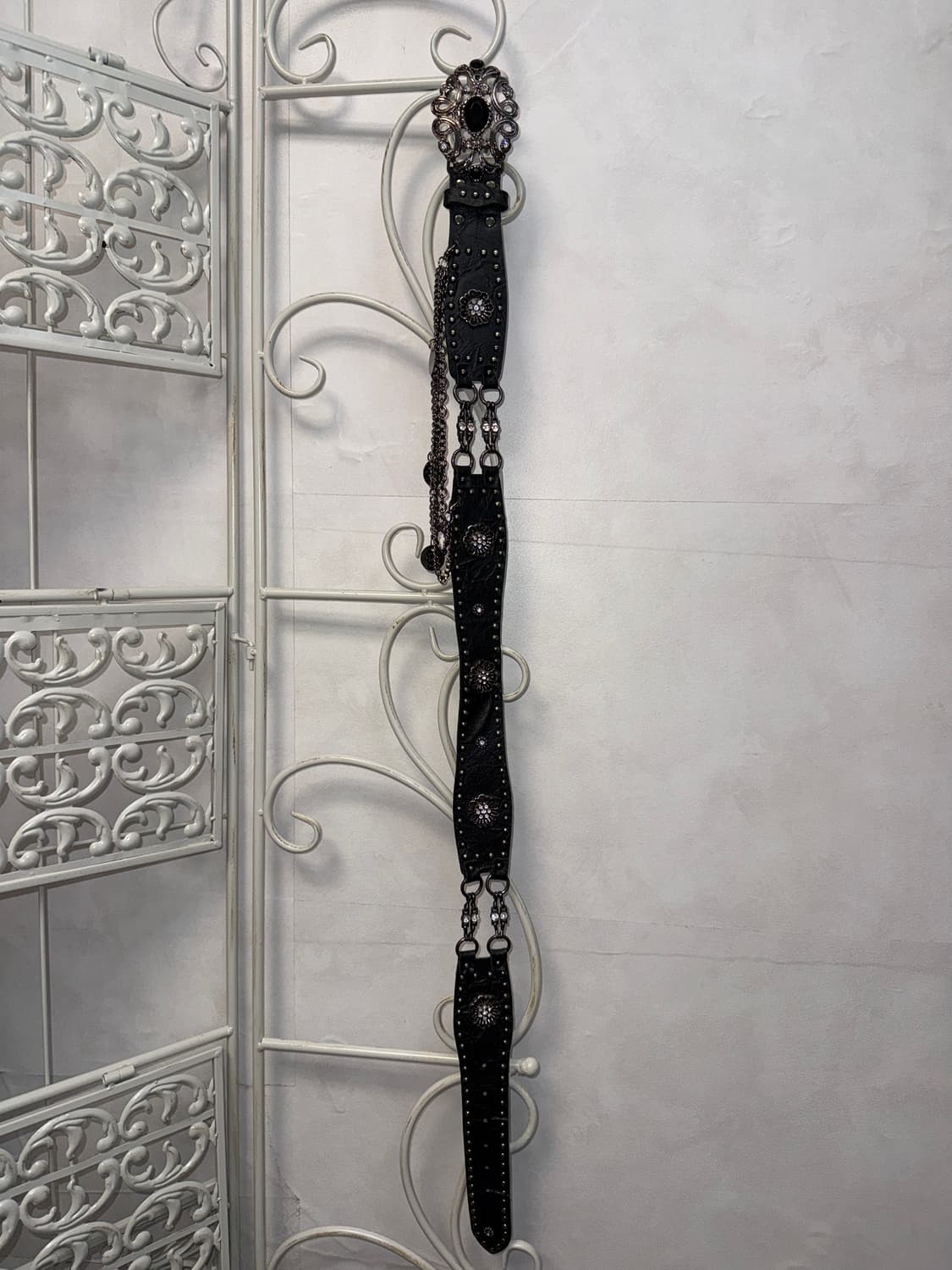 Black fairy flower cubic chain belt 상품이미지4