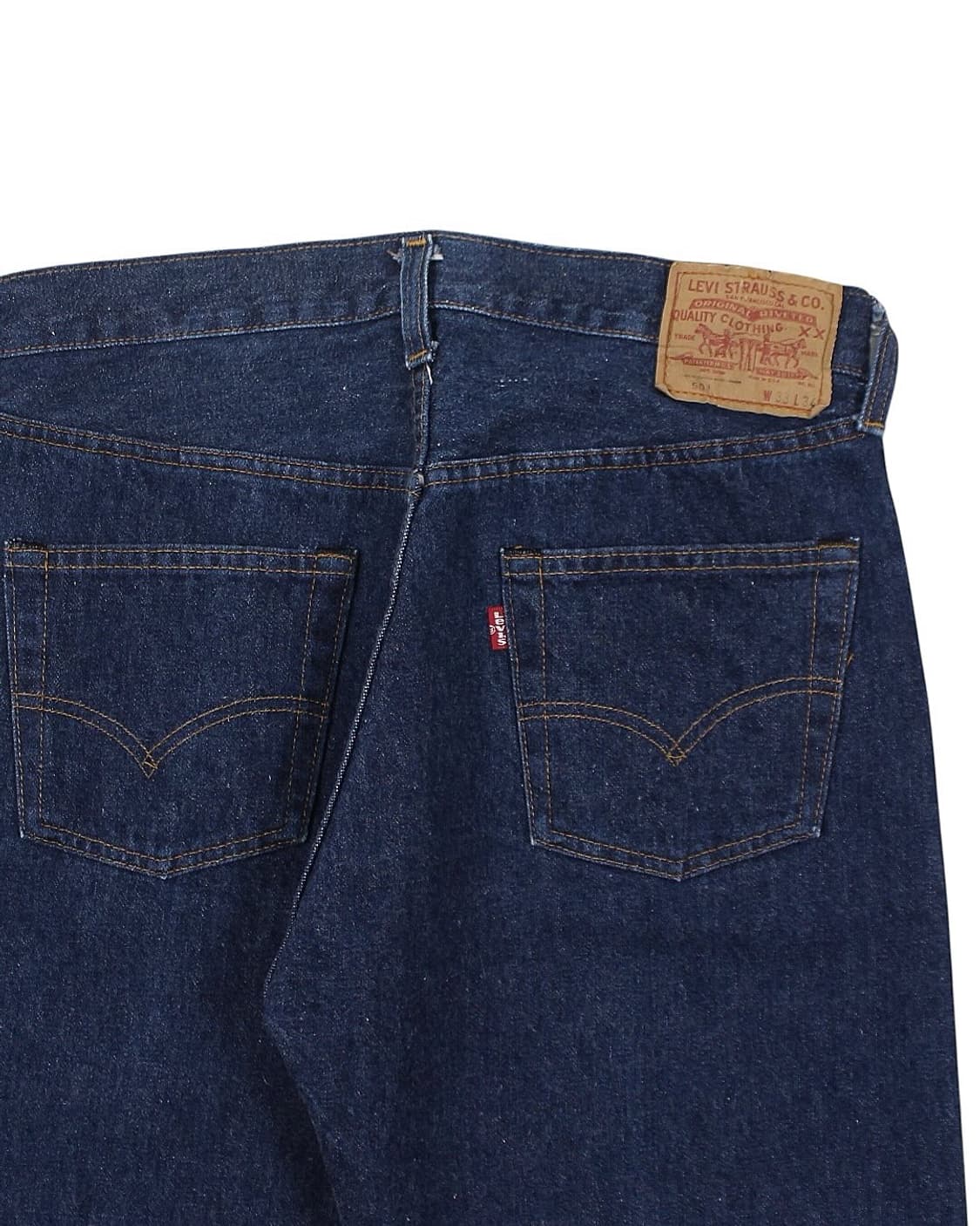 1980s USA 리바이스 501 셀비지 66후기 데님 팬츠 빈티지 미제 상품이미지3