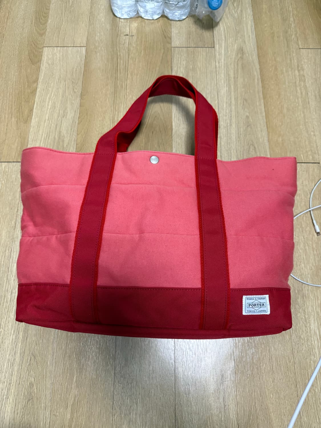포터 빈티지 토트백 레드 상품이미지1
