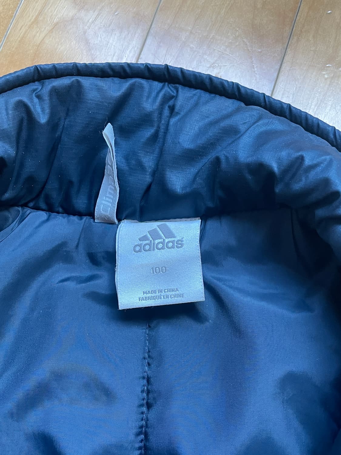 아디다스 네이비 패딩 집업 점퍼 상품이미지3