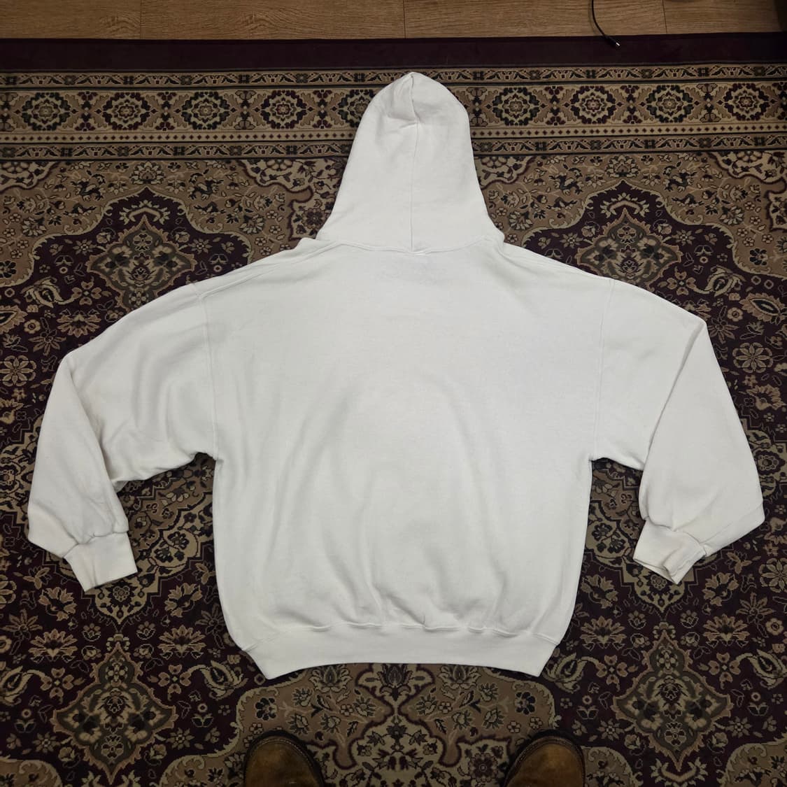 90s 빈티지 러셀 후드 화이트 XL 상품이미지2