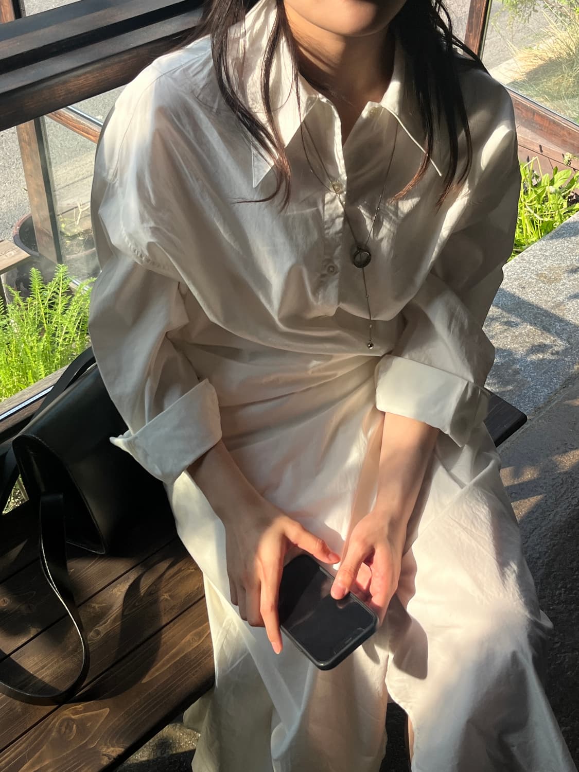 르메르 트위스트 랩 셔츠 원피스 상품이미지1