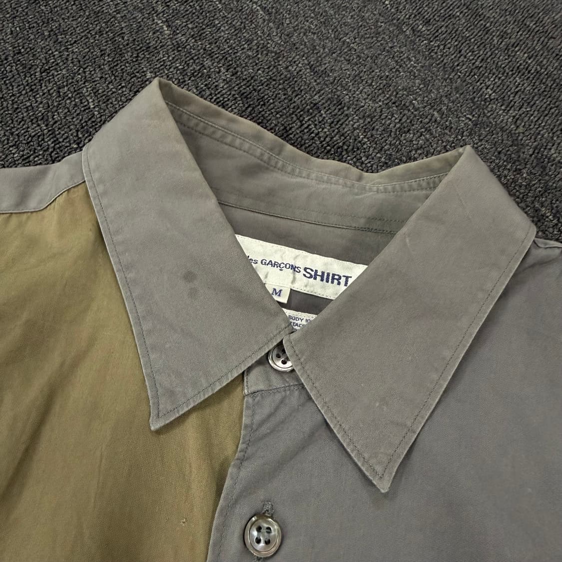 꼼데가르송 셔츠 컬러블록 패치워크 셔츠  상품이미지9