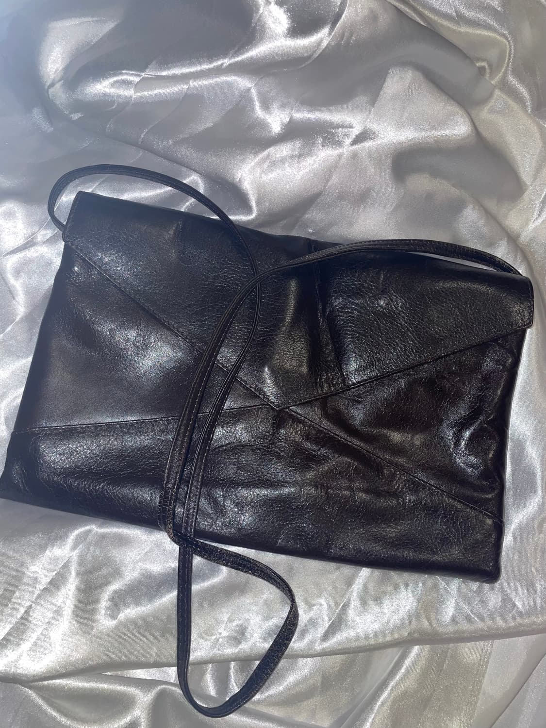 빈티지 가죽 편지봉투 백 상품이미지2