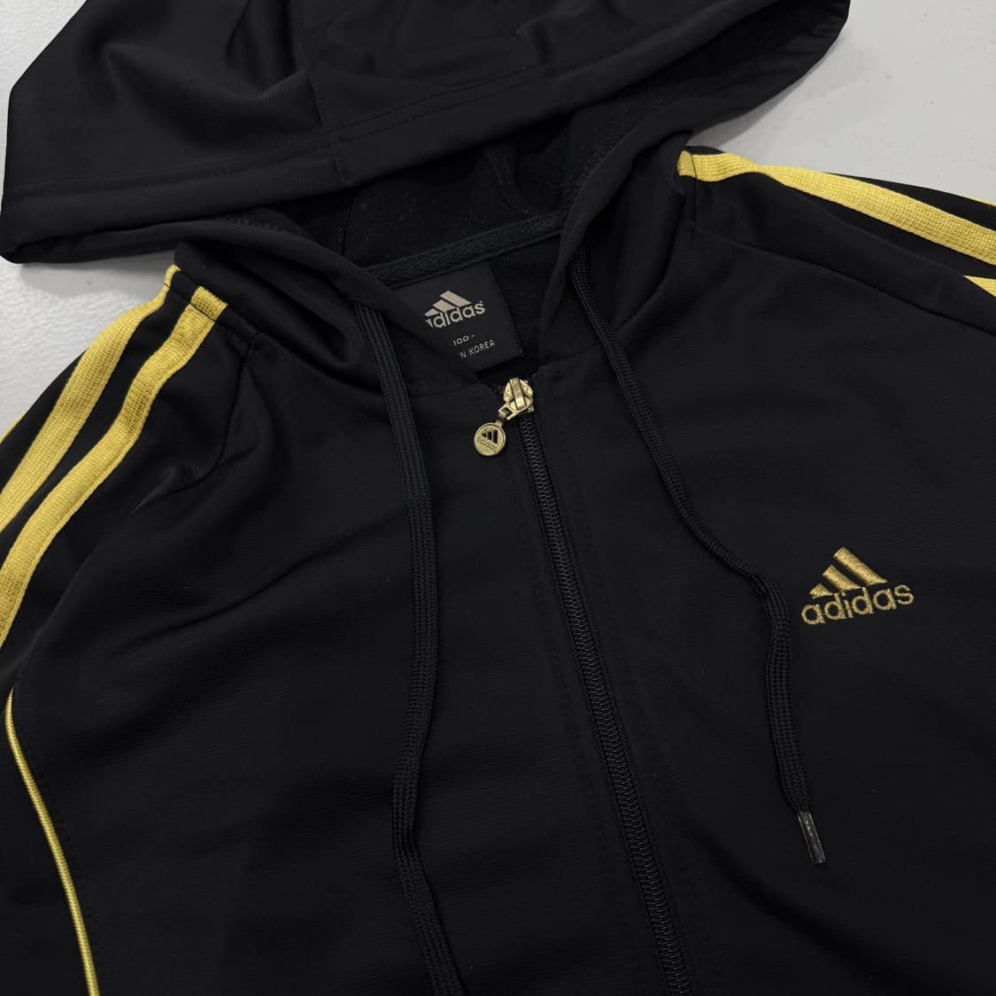 아디다스 00s 삼선 후드 져지 검노 상품이미지3