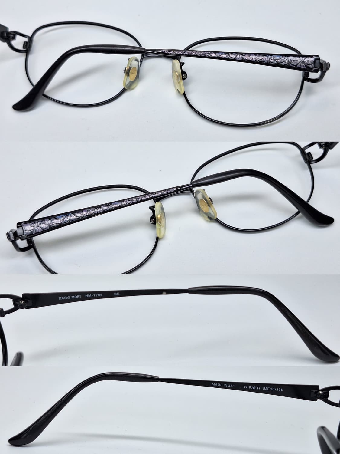 하나에 모리 HM-7705 꽃무늬 티타늄 안경테/일제 수입 패션 여성안경 상품이미지5