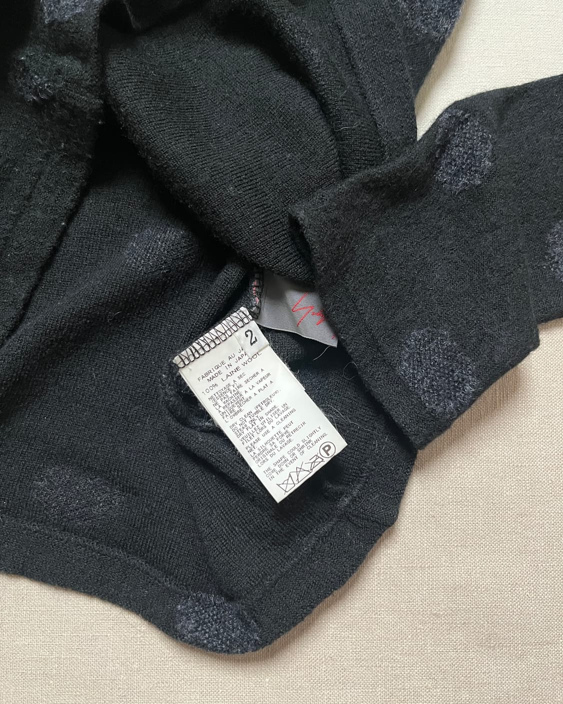 요지야마모토 도트 울 니트 yohji yamamoto noir 상품이미지9