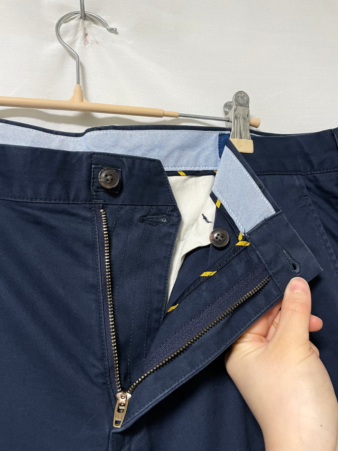 폴로 남성 스트레치 워시드 코튼 치노팬츠 면바지 36 _ 네이비 상품이미지4