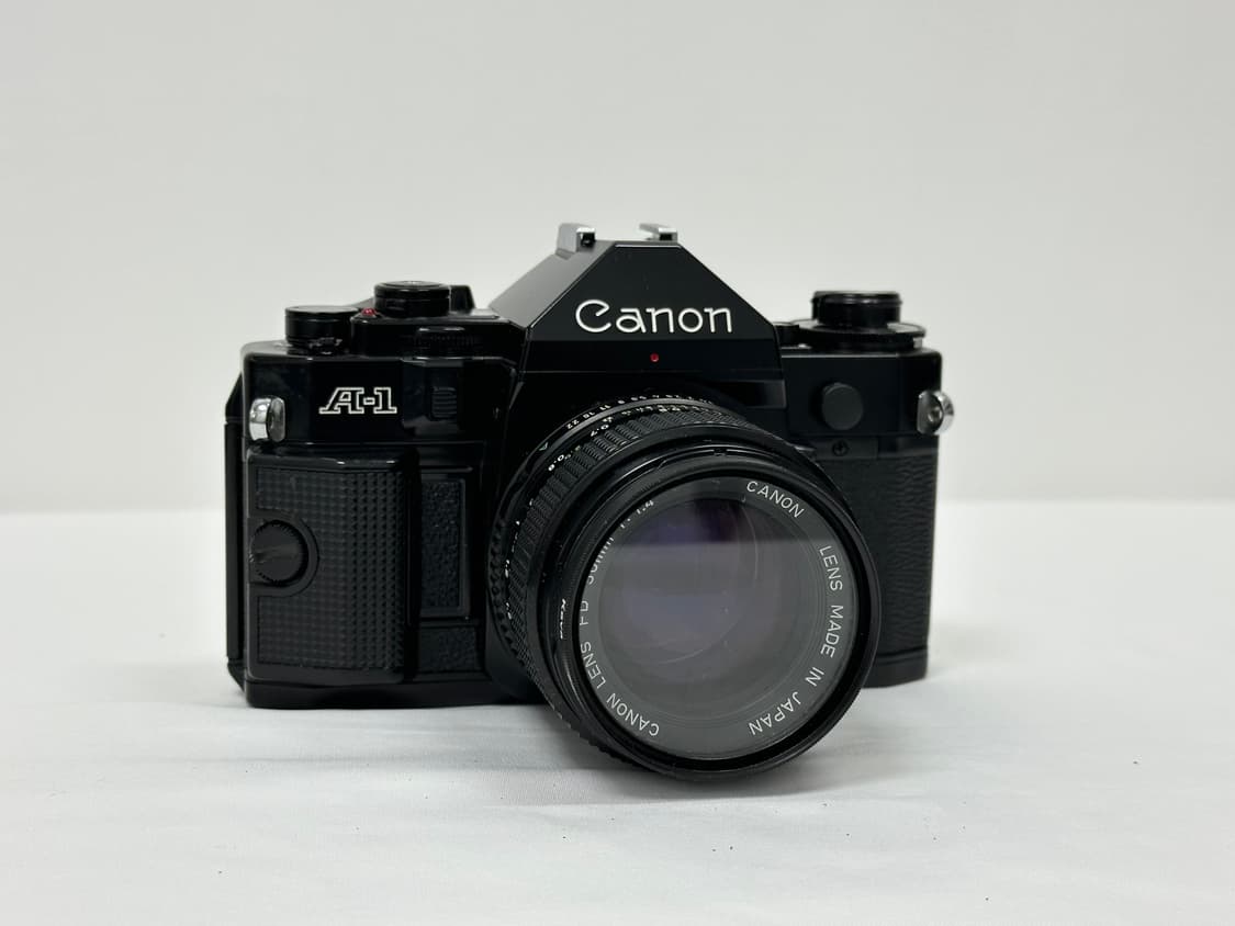 캐논 빈티지 필름카메라 A1 50mm f/1.4 블랙바디 상품이미지2
