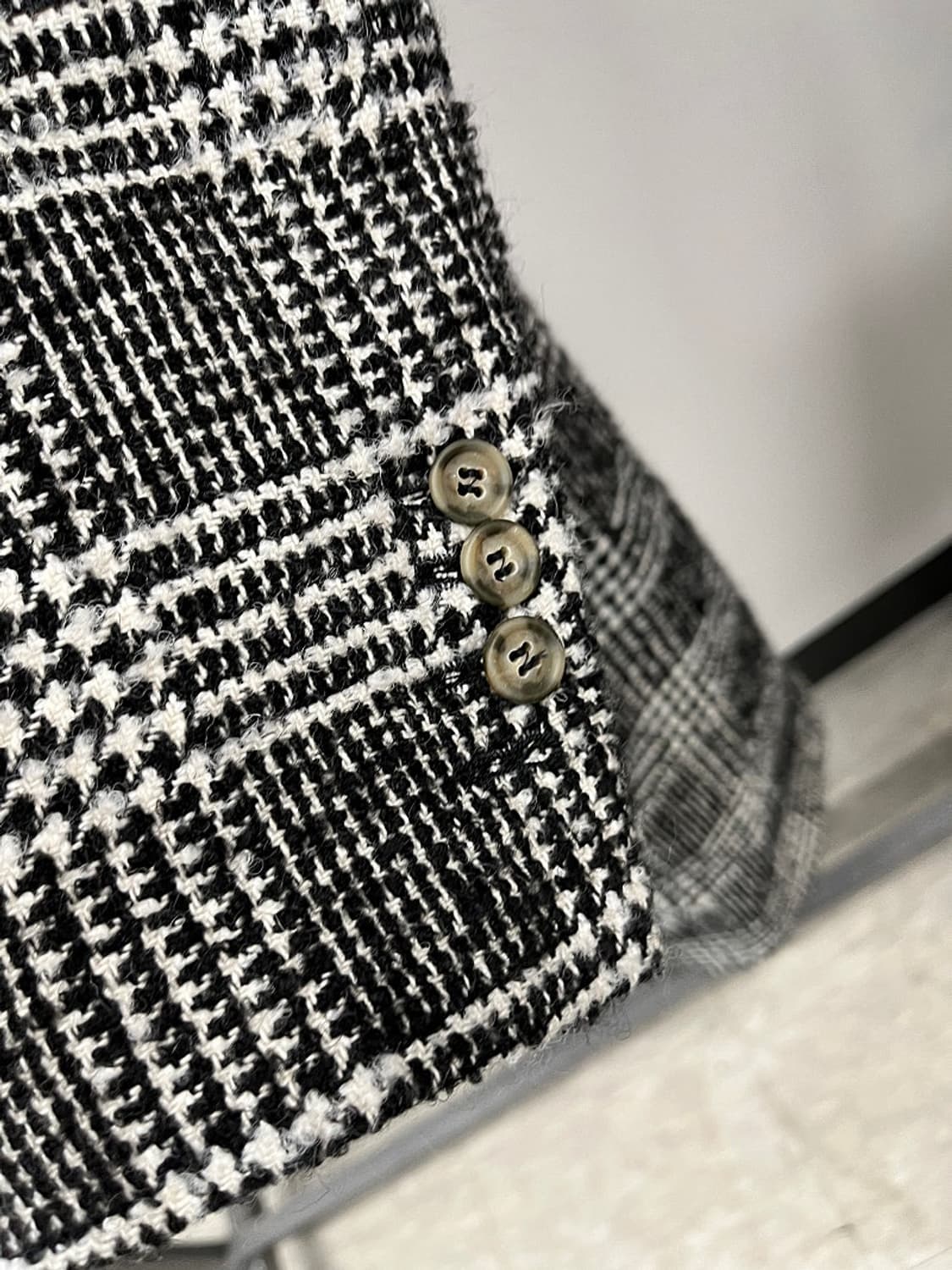 95-100) 아미 14fw 컬렉션 글렌체크 코트 상품이미지4