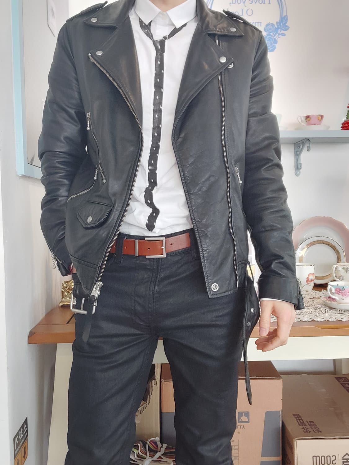 올세인츠 양가죽 라이더자켓 Torrance 95사이즈 상품이미지1