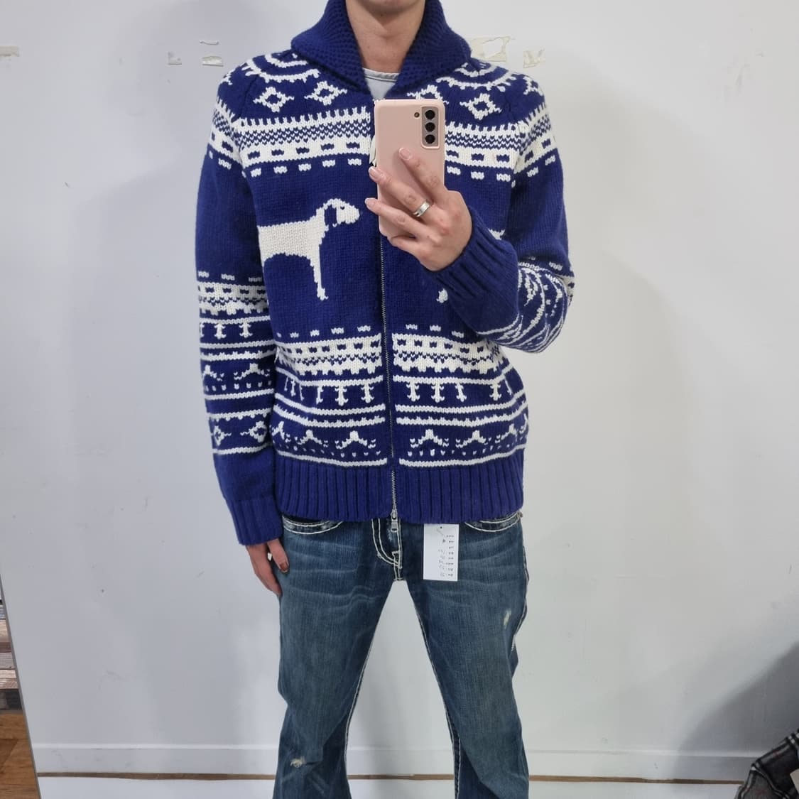 23fw 헤지스 자카트 코위찬 울 가디건 상품이미지3