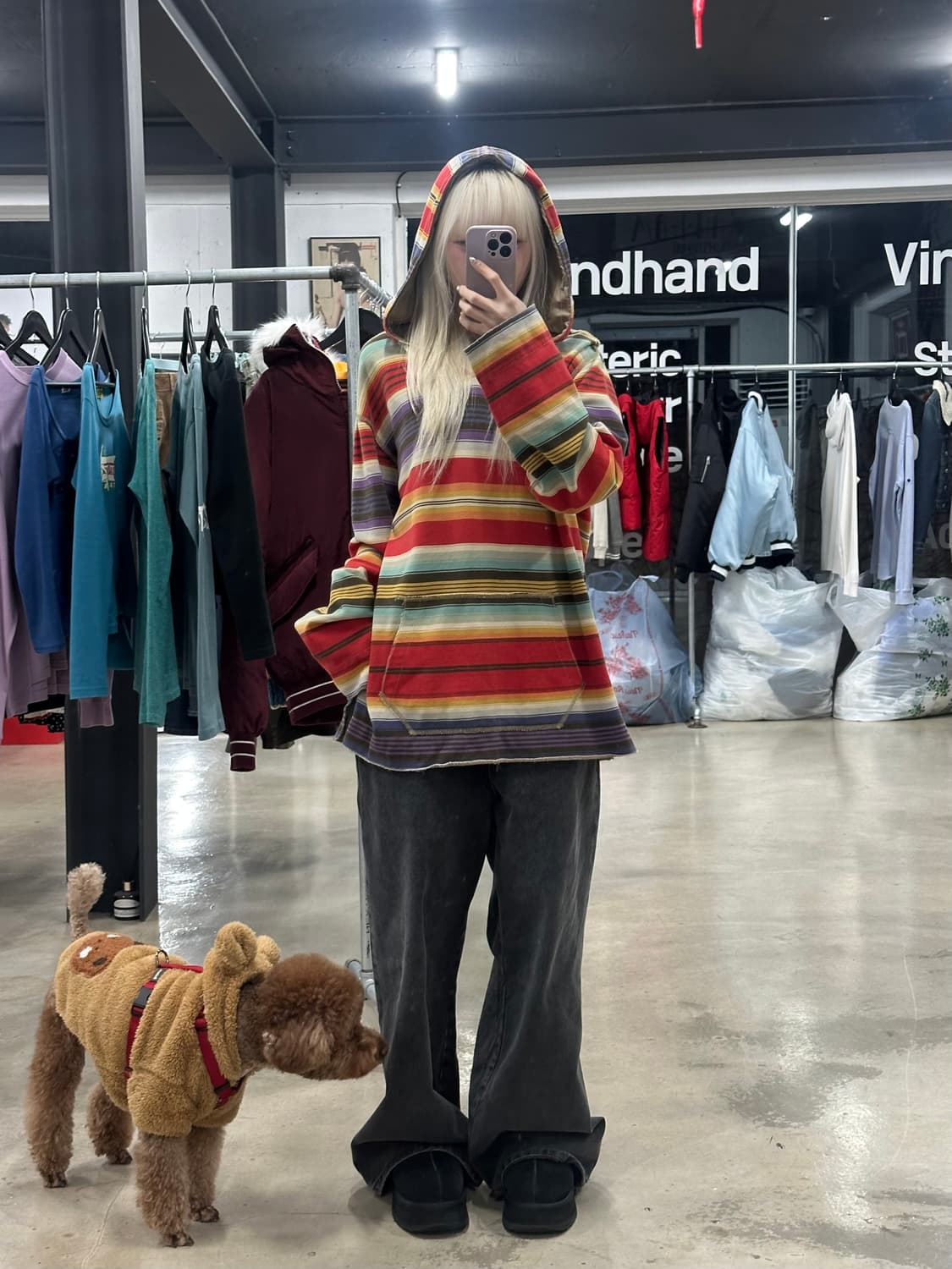 폴로 랄프로렌 에스닉 스트라이프 후드티 상품이미지2