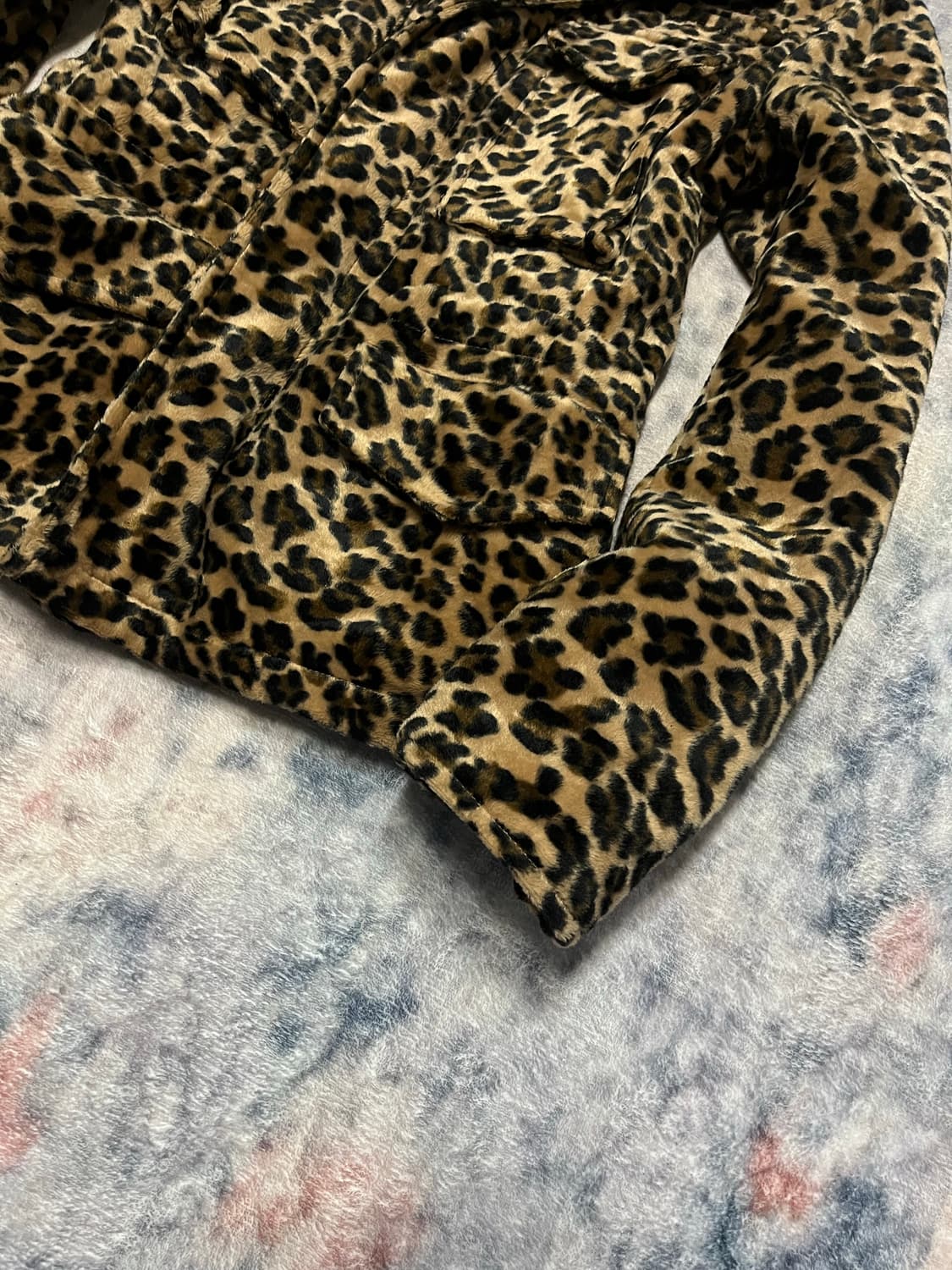 Attachment leopard fur jacket 상품이미지5