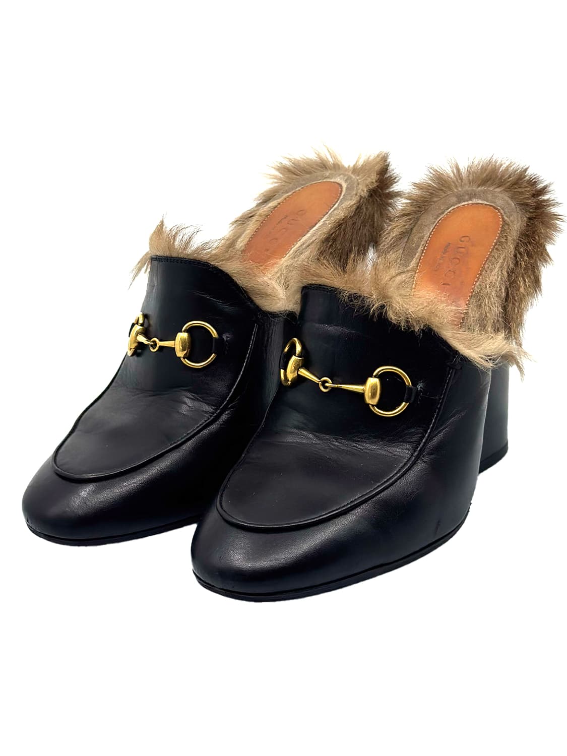 Gucci Horsebit Fur Mules/ 37 상품이미지1