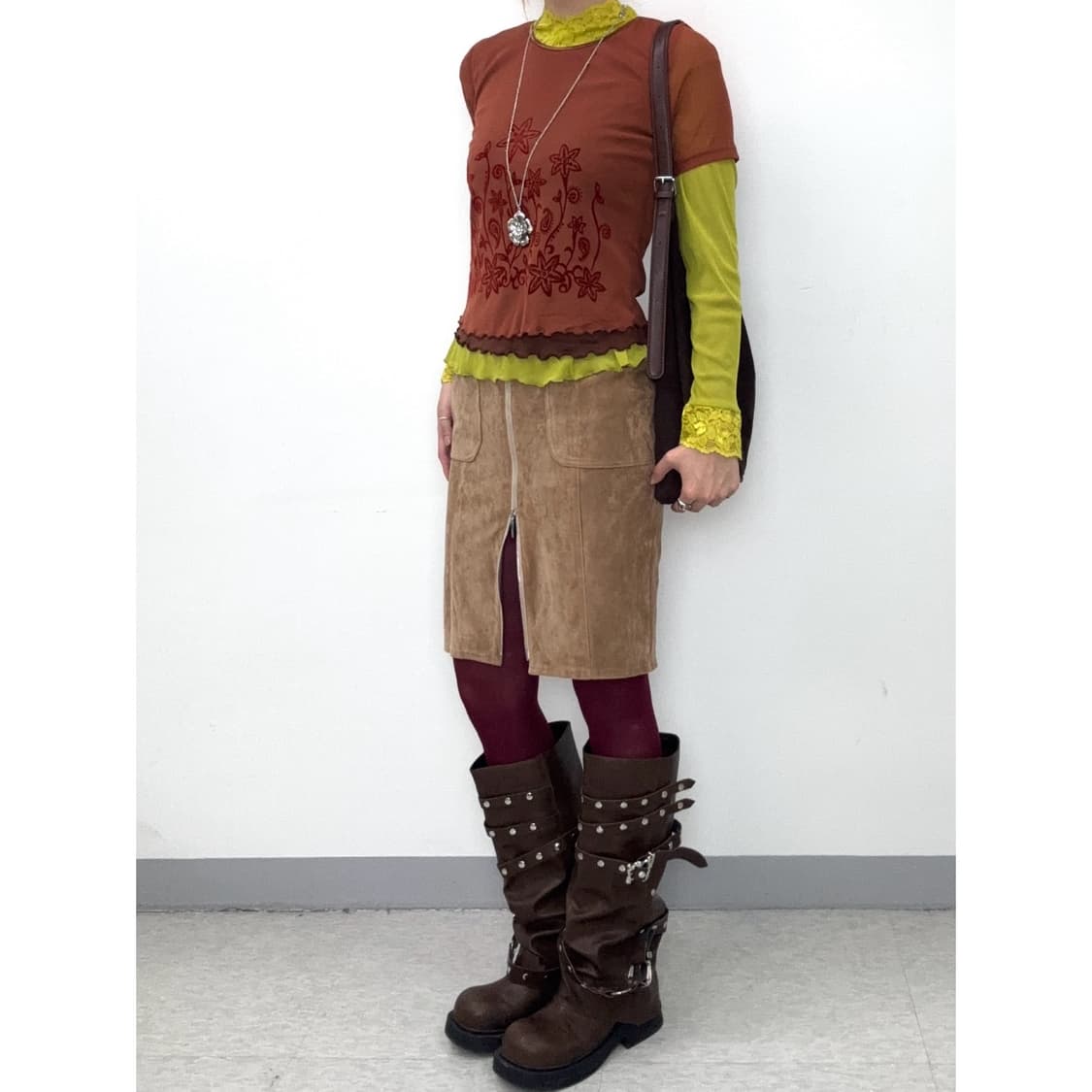 빈티지 오리엔탈 반팔 블라우스 상품이미지3