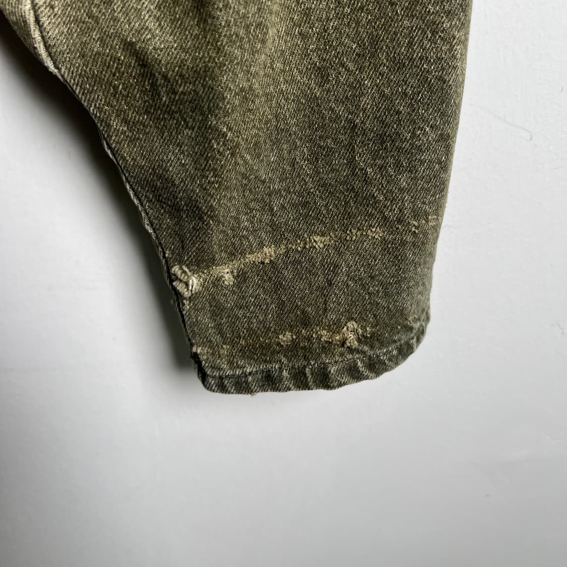 VTG 빈티지 카키 데님 야상 코트 M 상품이미지10