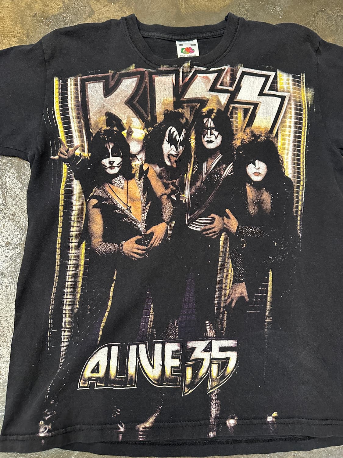 KISS Alive 35 키스 빈티지 밴드티 XS 상품이미지3
