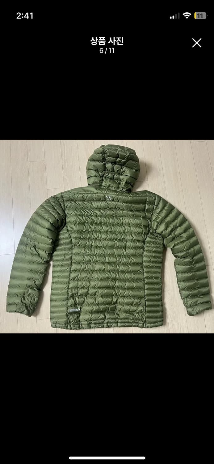 Rab 랩 마이크로라이트 알파인 클로라이트 그린 UK L 상품이미지5