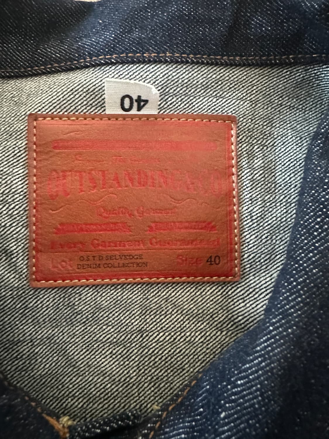 아웃스탠딩 SELVEDGE DENIM 1ST JACKET_INDIGO 상품이미지2