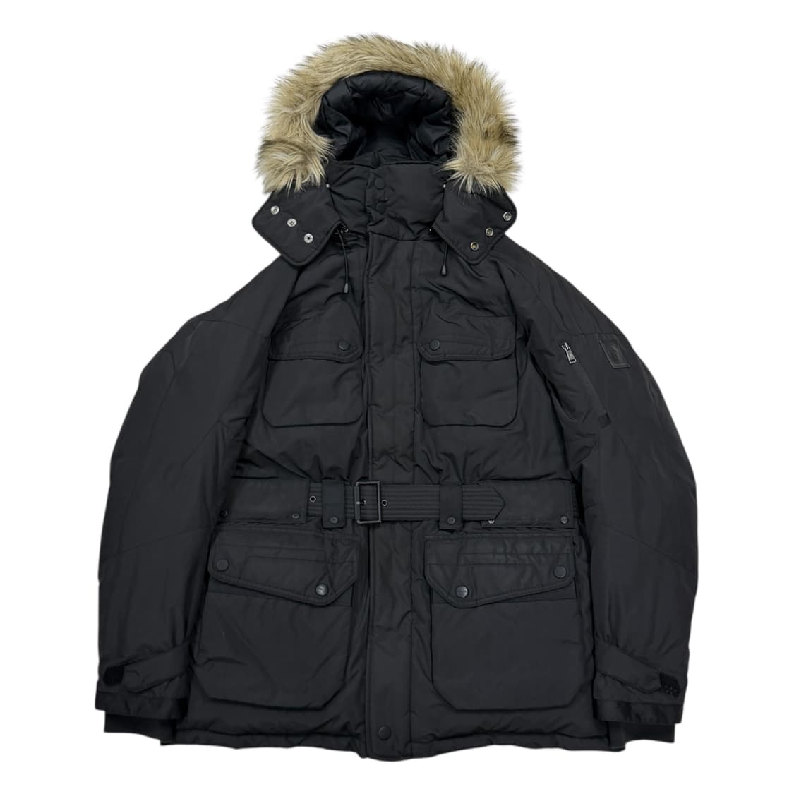 폴로 랄프로렌 로버다운 벨티드 패딩 블랙 L 상품이미지1