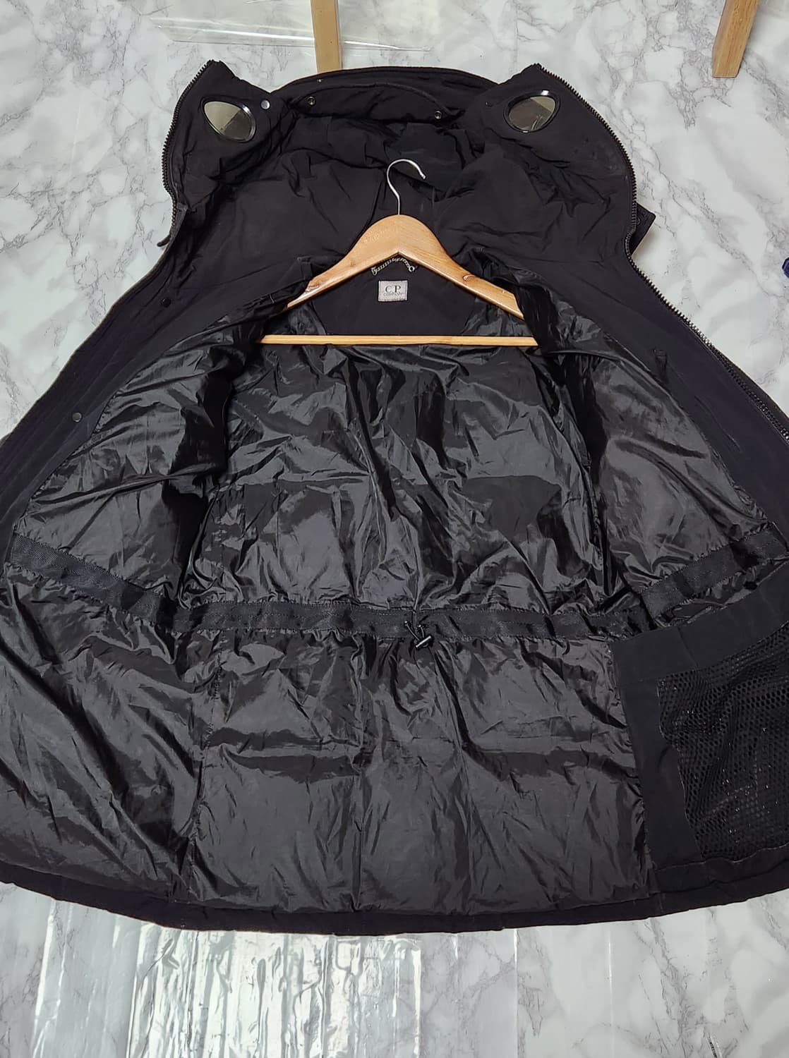 씨피 컴퍼니 CP 컴퍼니 노르지 13ss 고글 패딩 블랙 자켓 상품이미지6