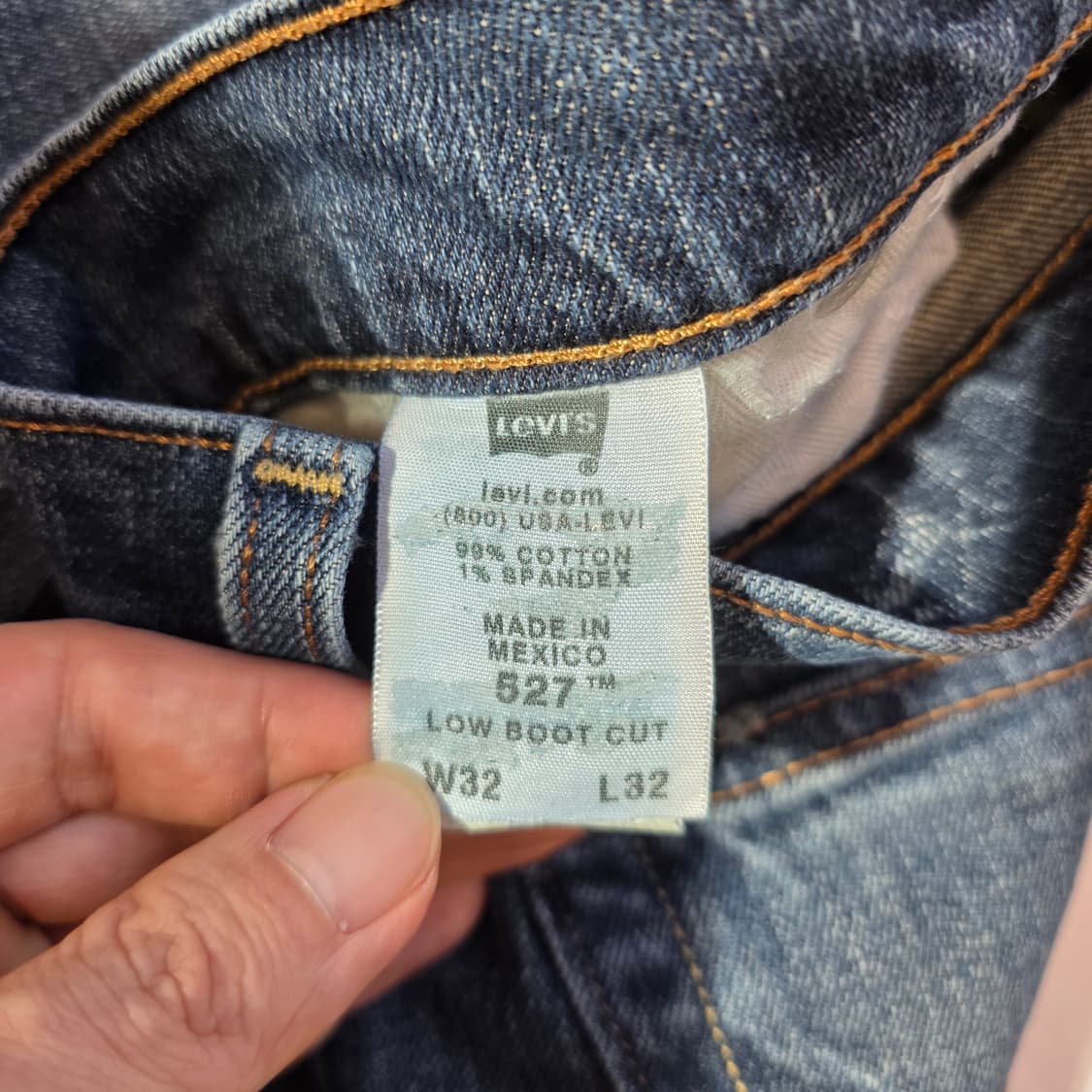 [W32L32]00s 리바이스 527 로우 부츠컷 데님팬츠 상품이미지5