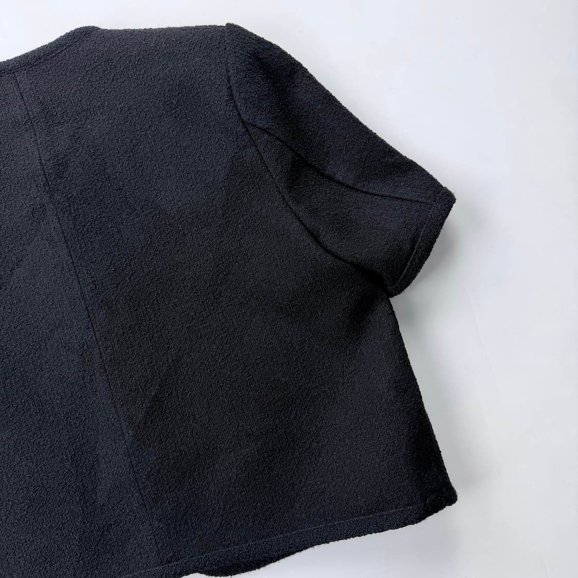 틸아이다이 하프 슬리브 트위드 자켓 상품이미지9