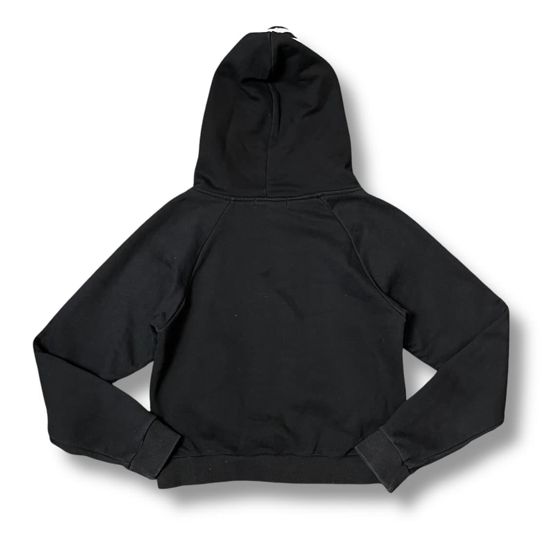 빈티지 블랙 세미크롭 후드집업 상품이미지2