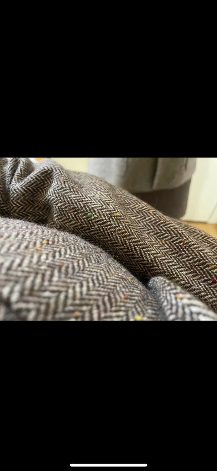 비꼴리끄 헤링본 브라운 자켓 팬츠 원피스 셋업 하객룩 승마복 라보빈티지 상품이미지5