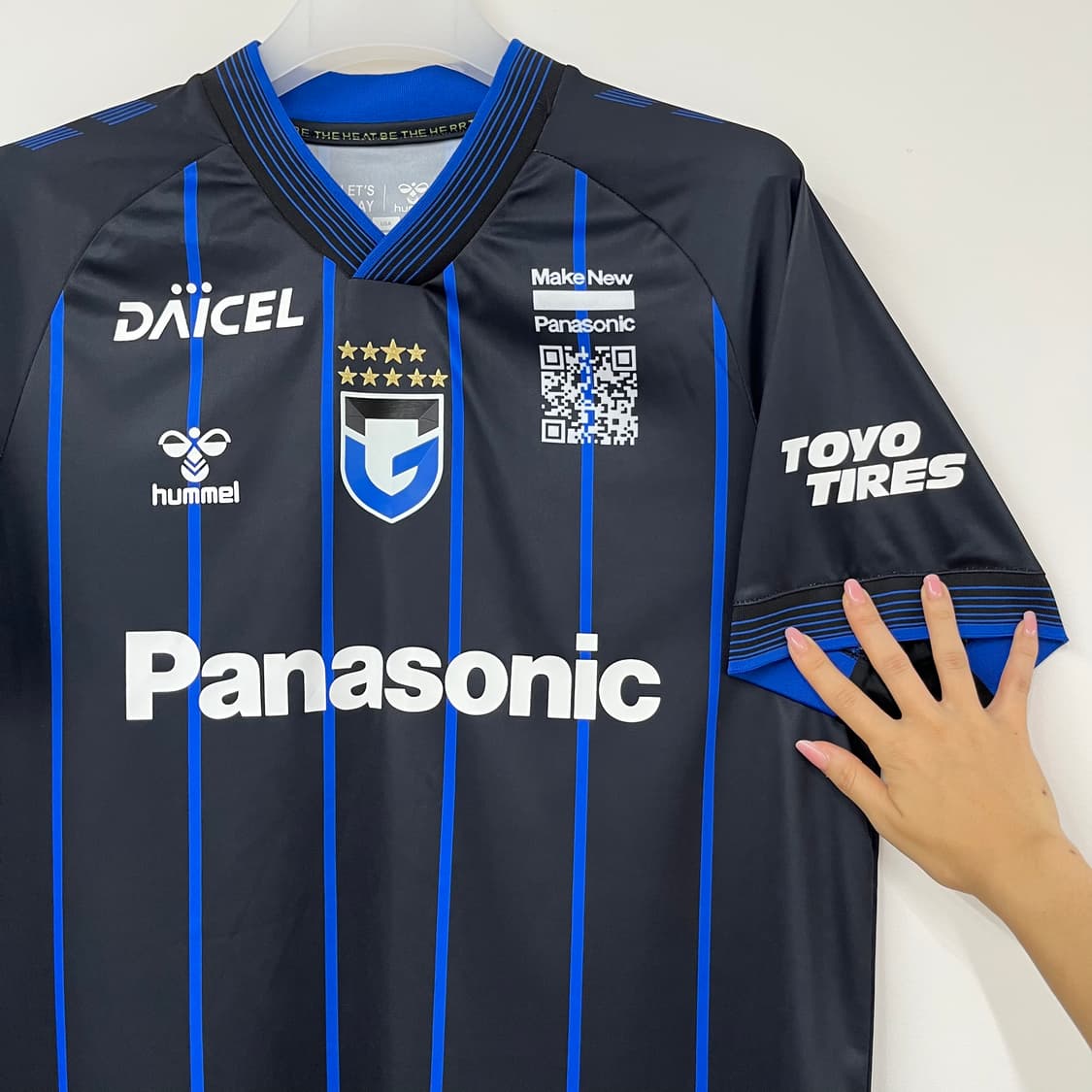 HUMMEL 험멜 J리그 2024 감바 오사카 우사미 마킹 홈 유니폼 상품이미지6
