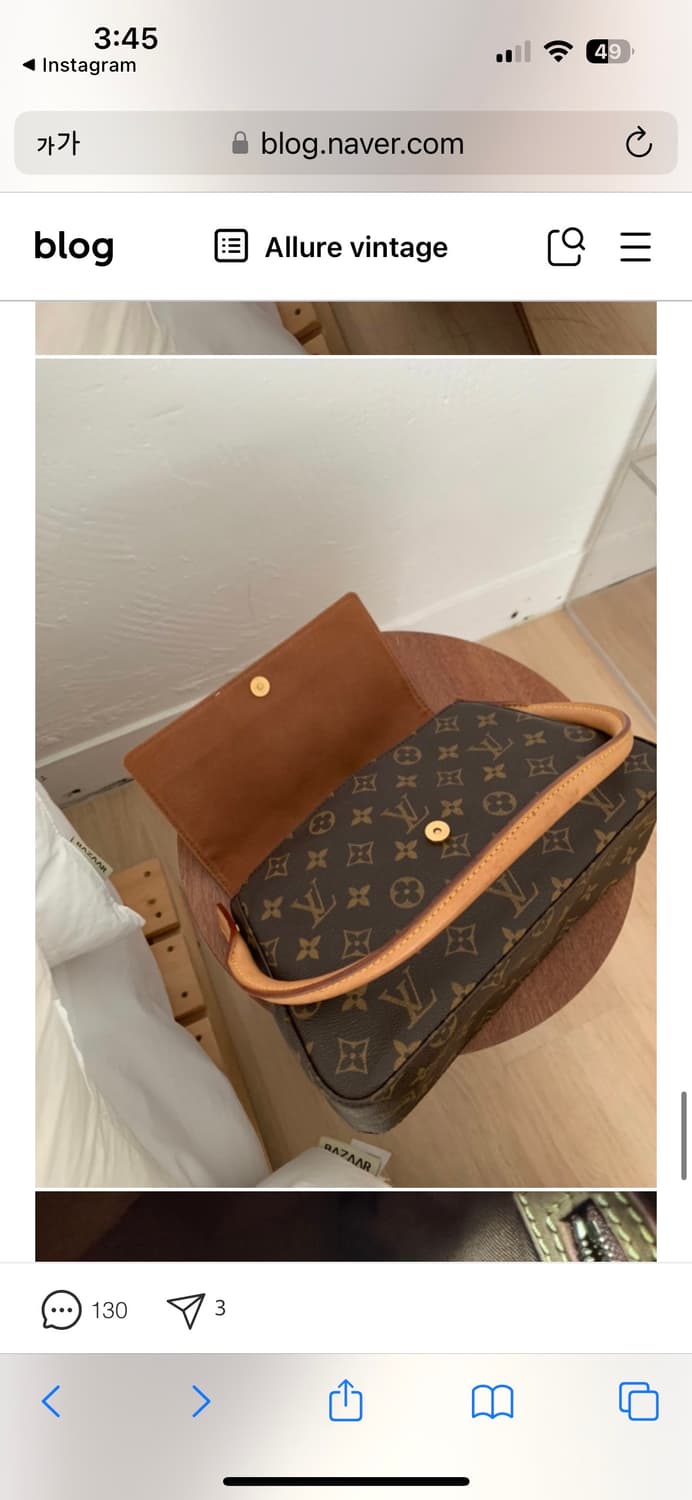 빈티지 루이비통 루핑 pm 판매 상품이미지4