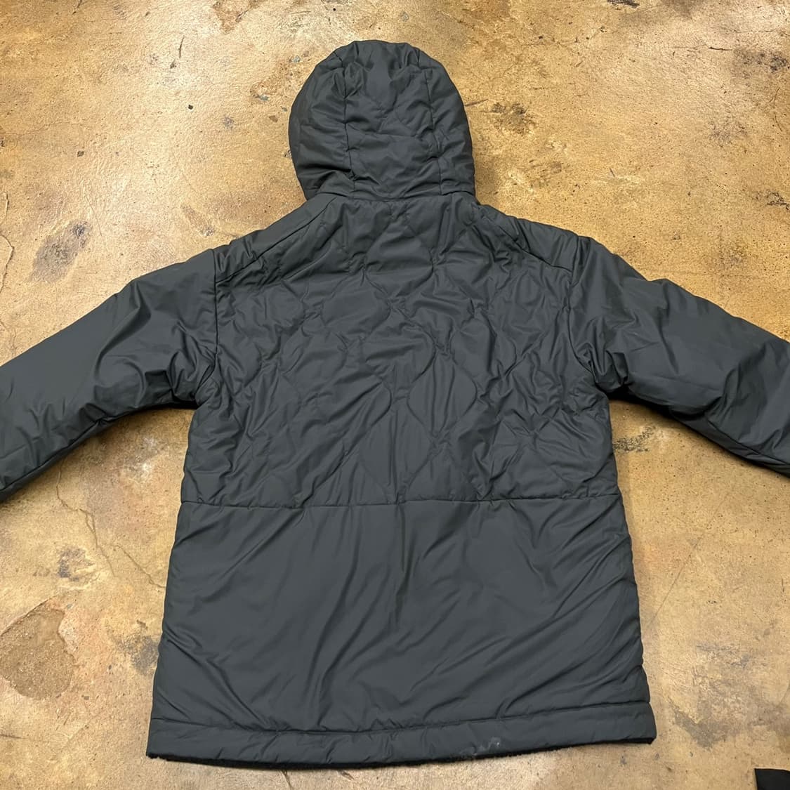 [정품/L] 아디다스 후드 양면 패딩 점퍼 블랙 카키 b19 상품이미지4