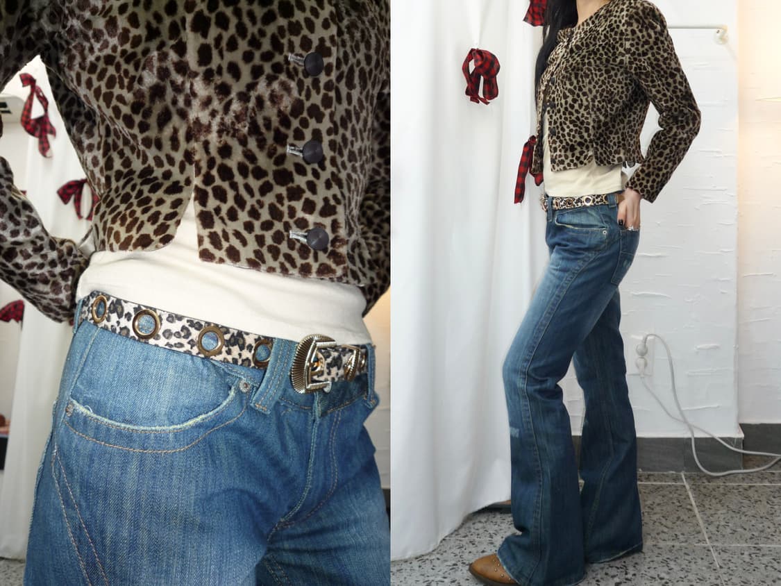 Leopard  set - cropped jacket 상품이미지1