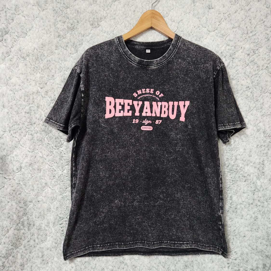 956A [M] BEEYANBUY 워싱 빈티지 티셔츠 상품이미지1